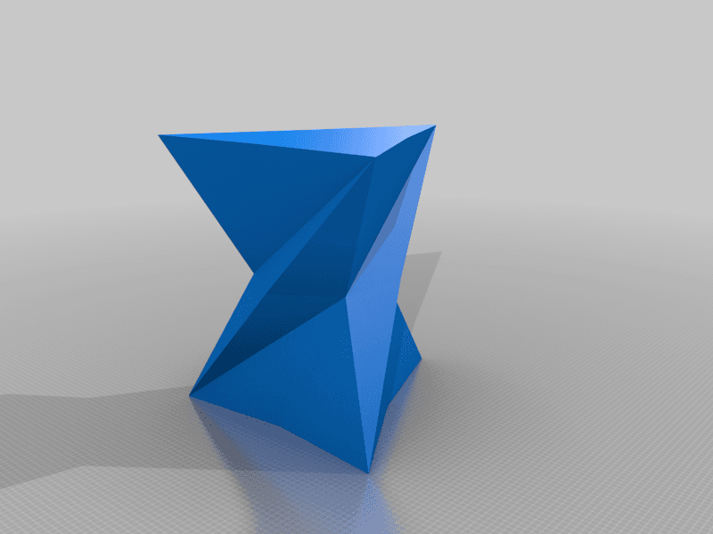 Low Poly Triangle Vase - vase mode friendly 3d model