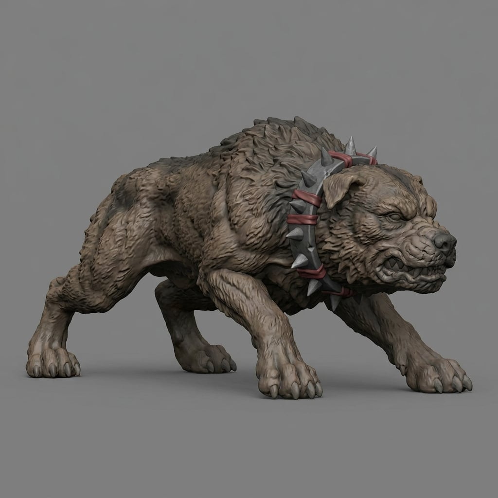 Iris and Orin - Snarl Hound STL - Brute Raider Camp 3d model