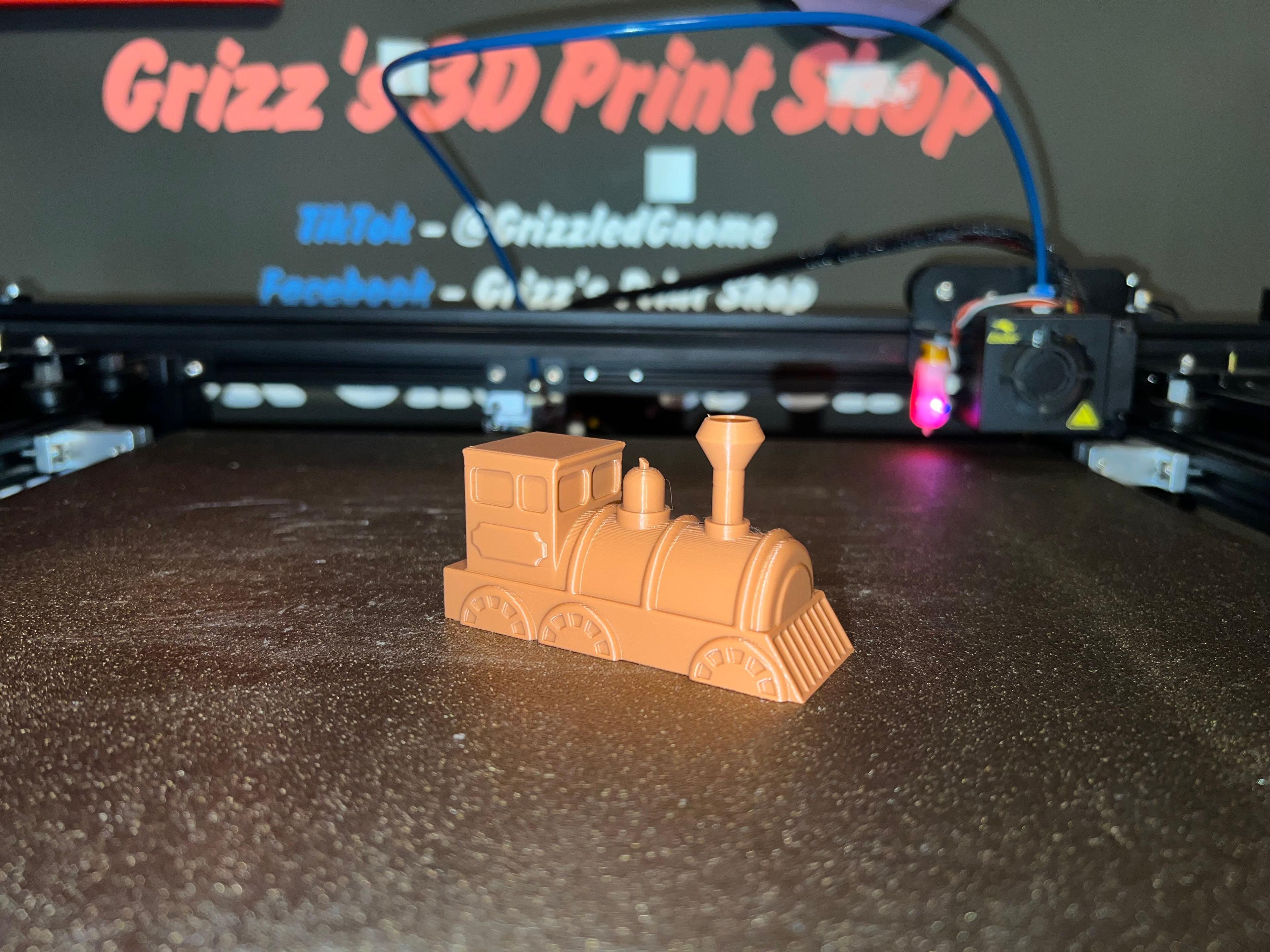 Print in Place Train 3d model