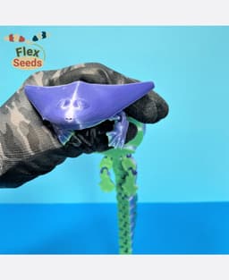 Flexi Diplocaulus (print-in-place) 3d model