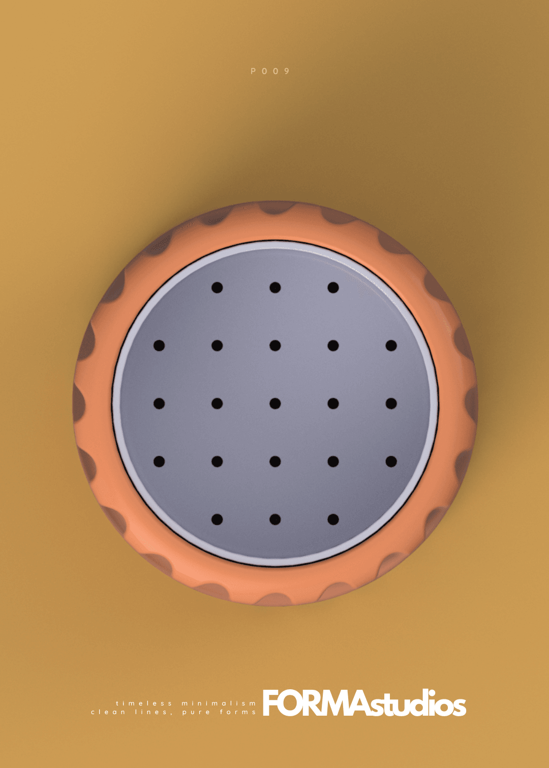 Planter with drip tray - FORMAstudios P009 3d model