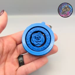 flower + butterfly fidget spinner set 3d model