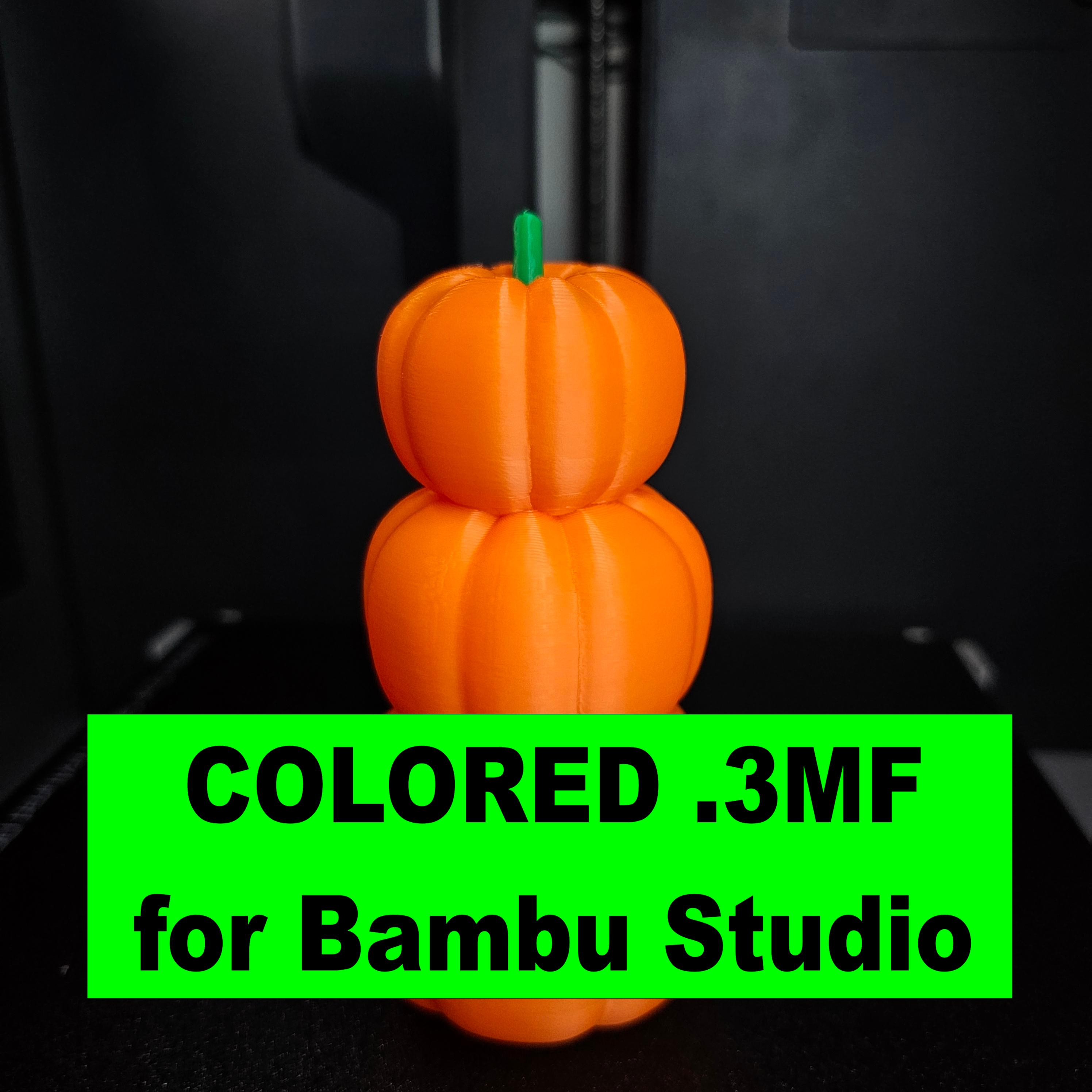 StackOfPumpkins_Colored.3mf 3d model