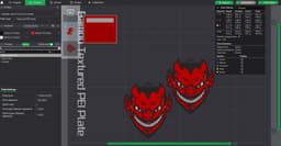 Halloween Devil Man Earrings 3d model