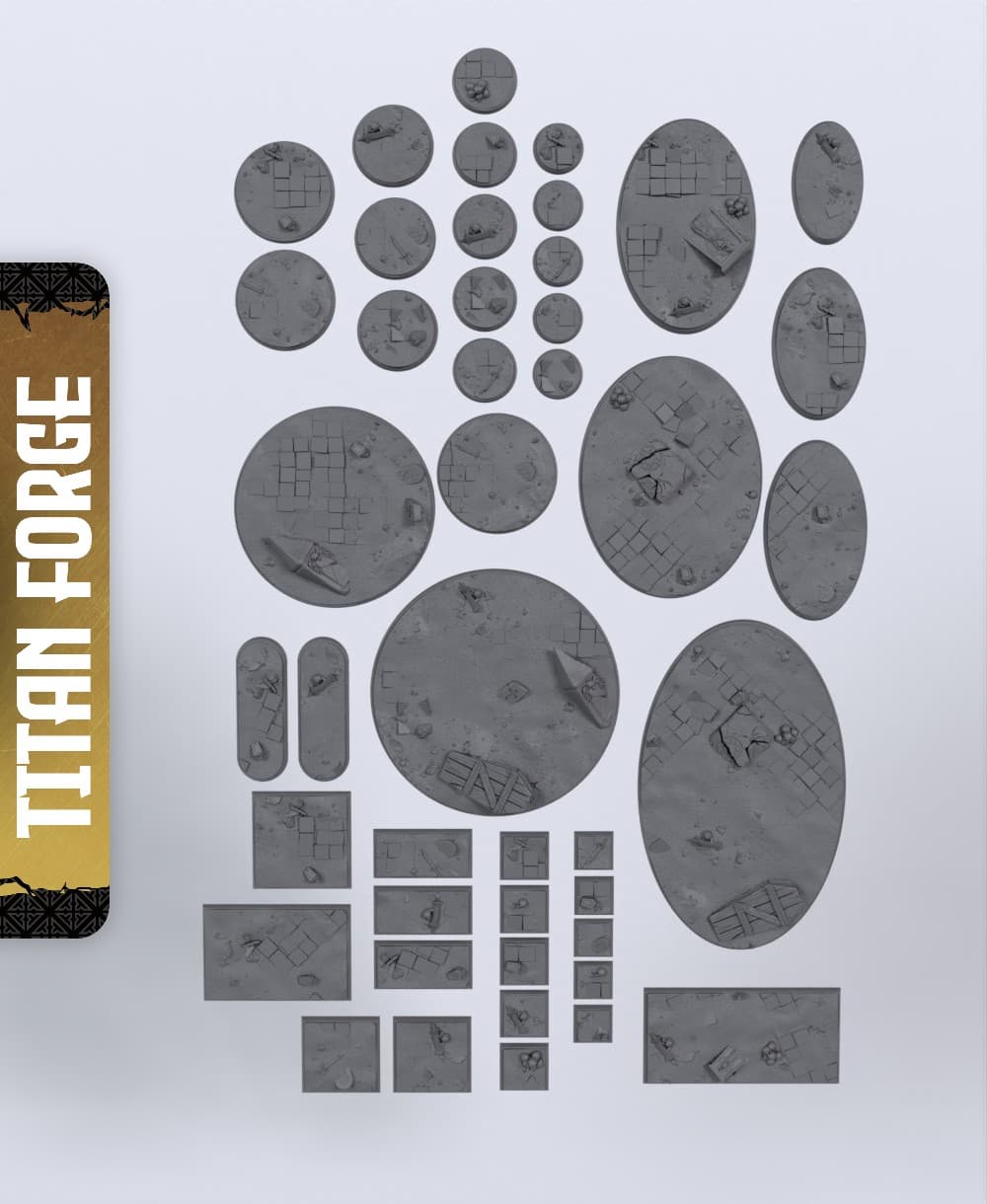 Vampire Hunters Reborn Bases - With Free Dragon - 5e DnD Inspired for RPG and Wargamers 3d model