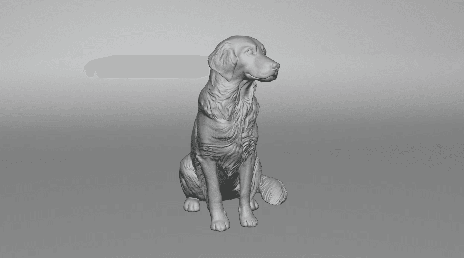 Golden Retriever dog 3d model
