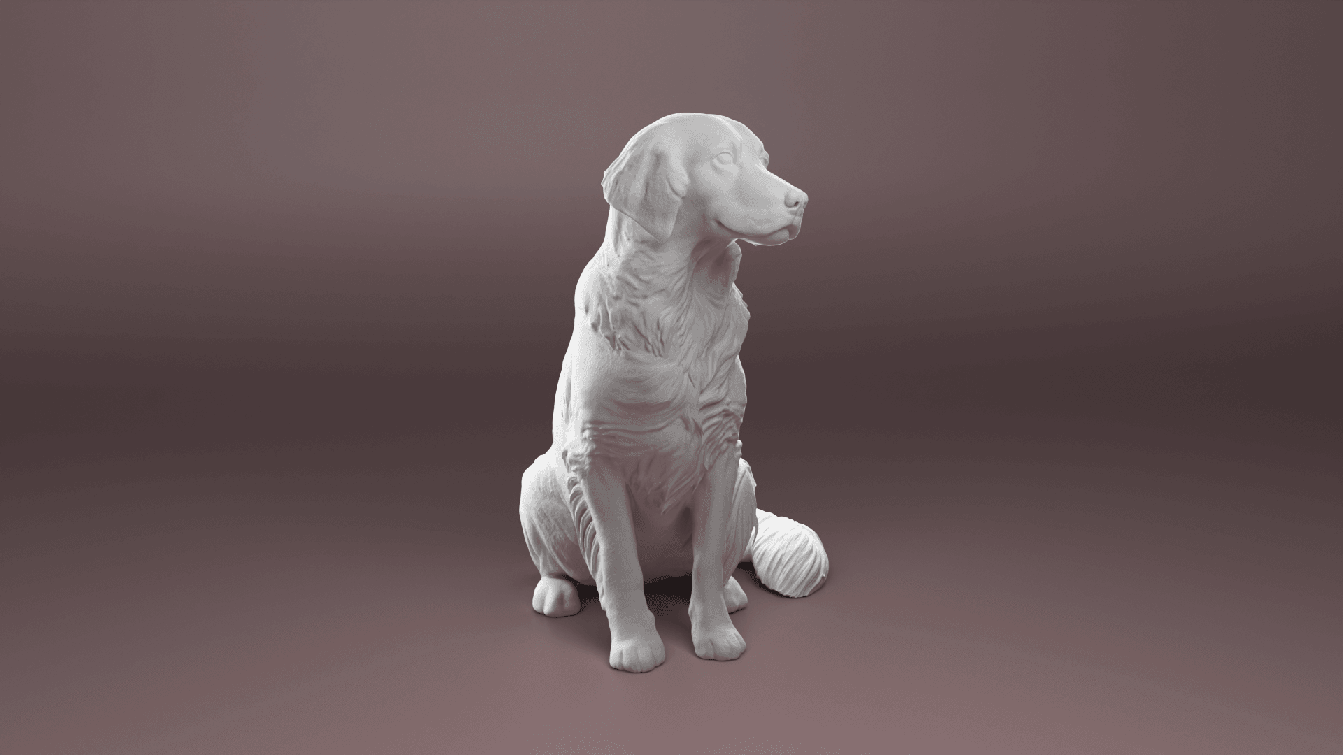 Golden Retriever dog 3d model