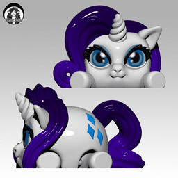 Diamond Pony Puff - Extra Model 3d model