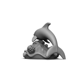 Dolphin sculpture 3d model