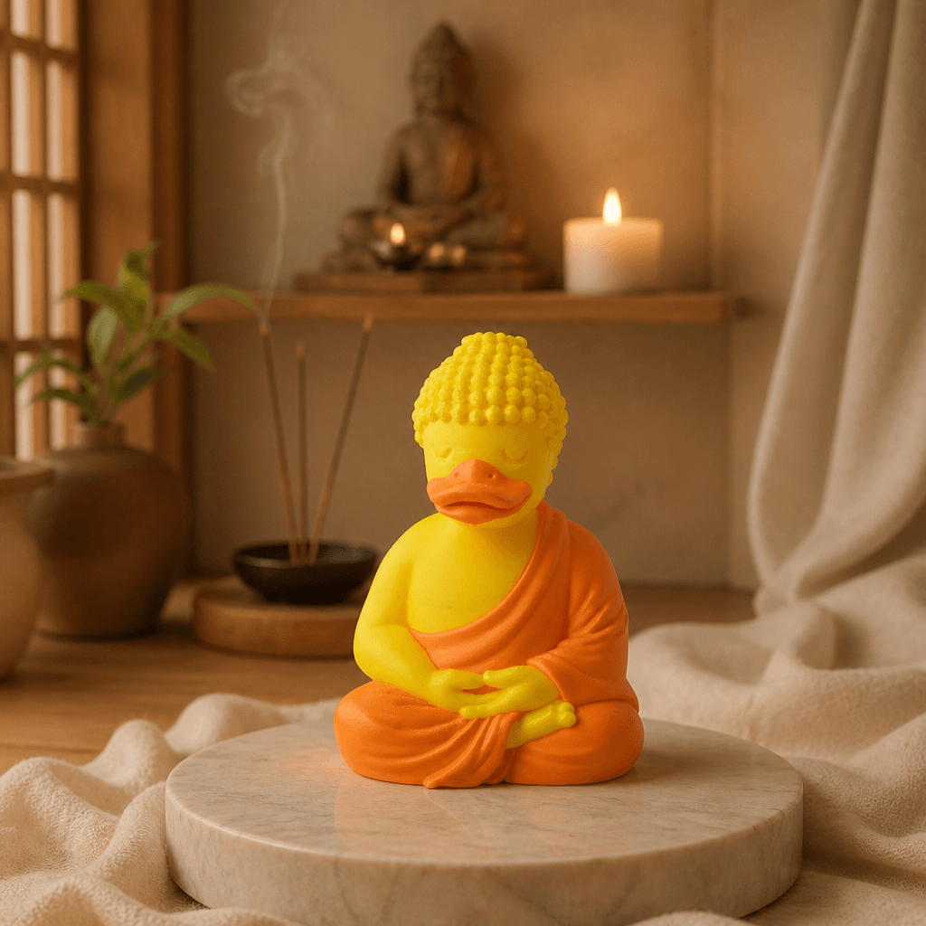 Buddha Duck - Quirky Meditation Duck Figurine 3d model