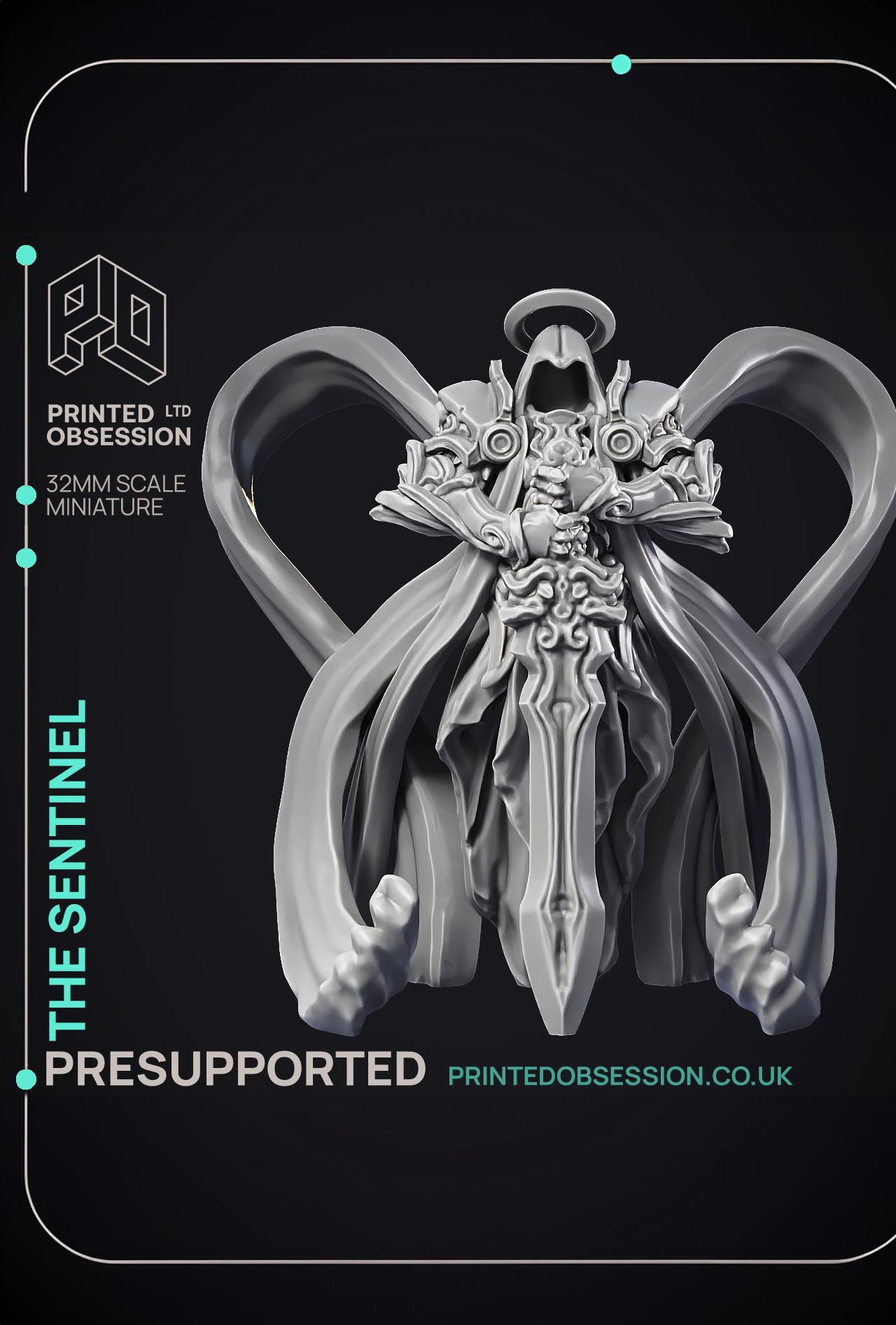 The Sentinel - Archangel - PRESUPPORTED - Heaven Hath no Fury - 32 mm scale 3d model