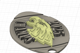 2025 Superbowl Champs Keychain- Philidaphea Eagles 3d model