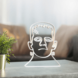 Frankenstein Line Art, Modern, Minimalist 3d model