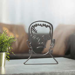 Frankenstein Line Art, Modern, Minimalist 3d model