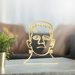 Frankenstein Line Art, Modern, Minimalist 3d model