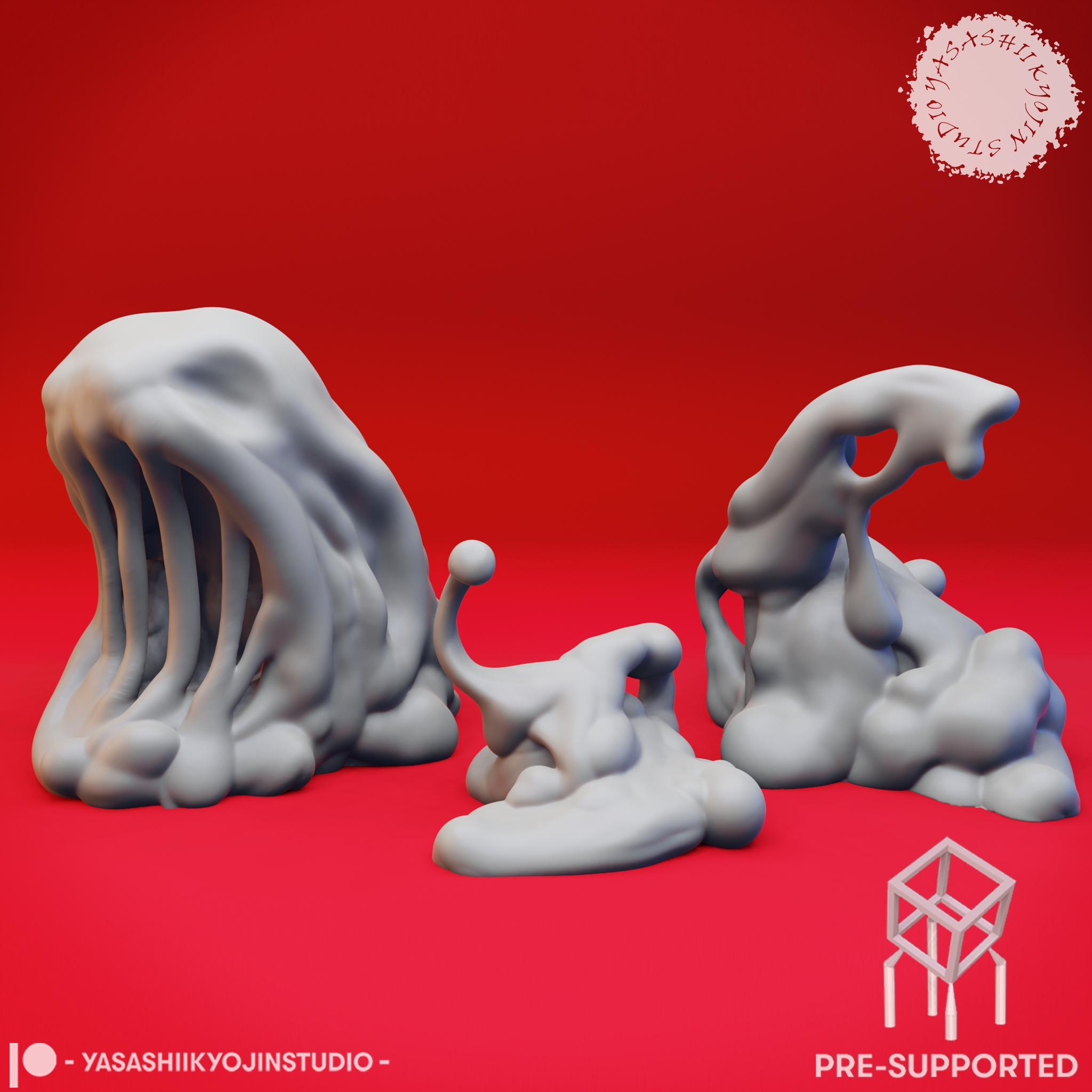Ochre Jellies - Tabletop Miniature (Pre-Supported) 3d model