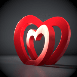 INFINITE LOVE - Awesome heart deco for your home VALENTINES DAY 3d model
