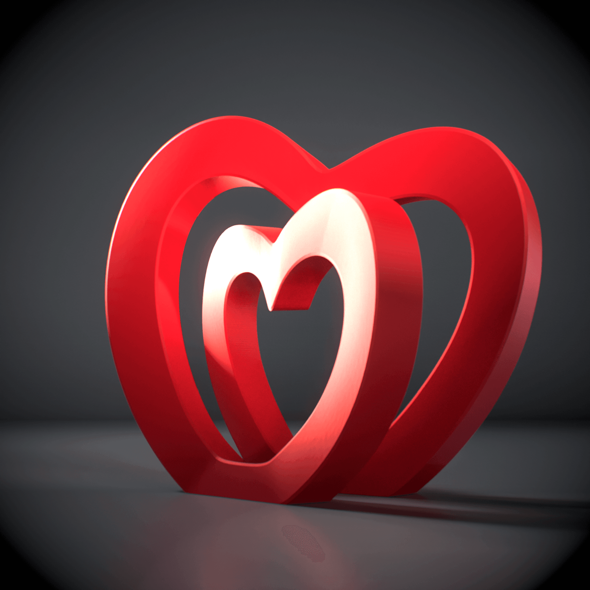 INFINITE LOVE - Awesome heart deco for your home VALENTINES DAY 3d model
