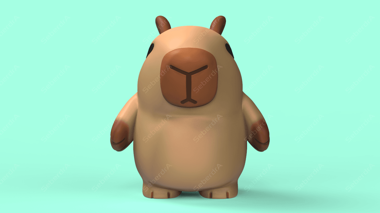 Cute Capybara 3d model