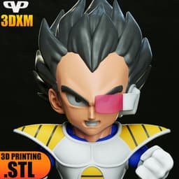 Dragon Ball Vegeta Chibi STL for 3D Printing ChibiSTL 3DXM 3d model