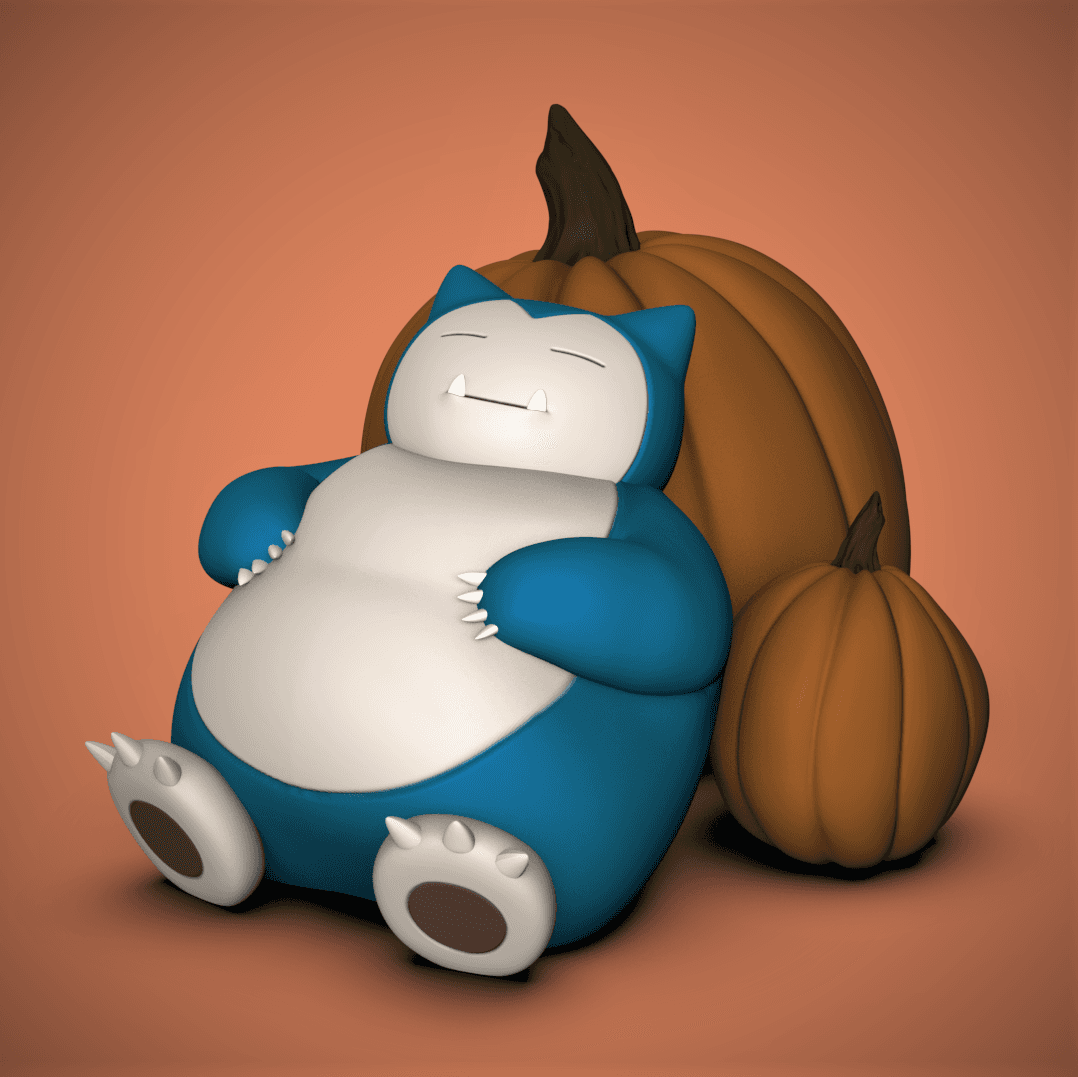Snorlax Pumpkins 3d model