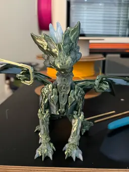 SUNLU Bronze pla and Bambu labs Transparent Pla. Color led puck underneath for ring effect 3d model