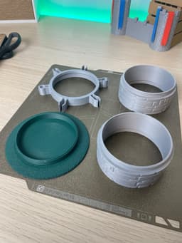 Customizable stacking organizer with snap holders Textured 3d model