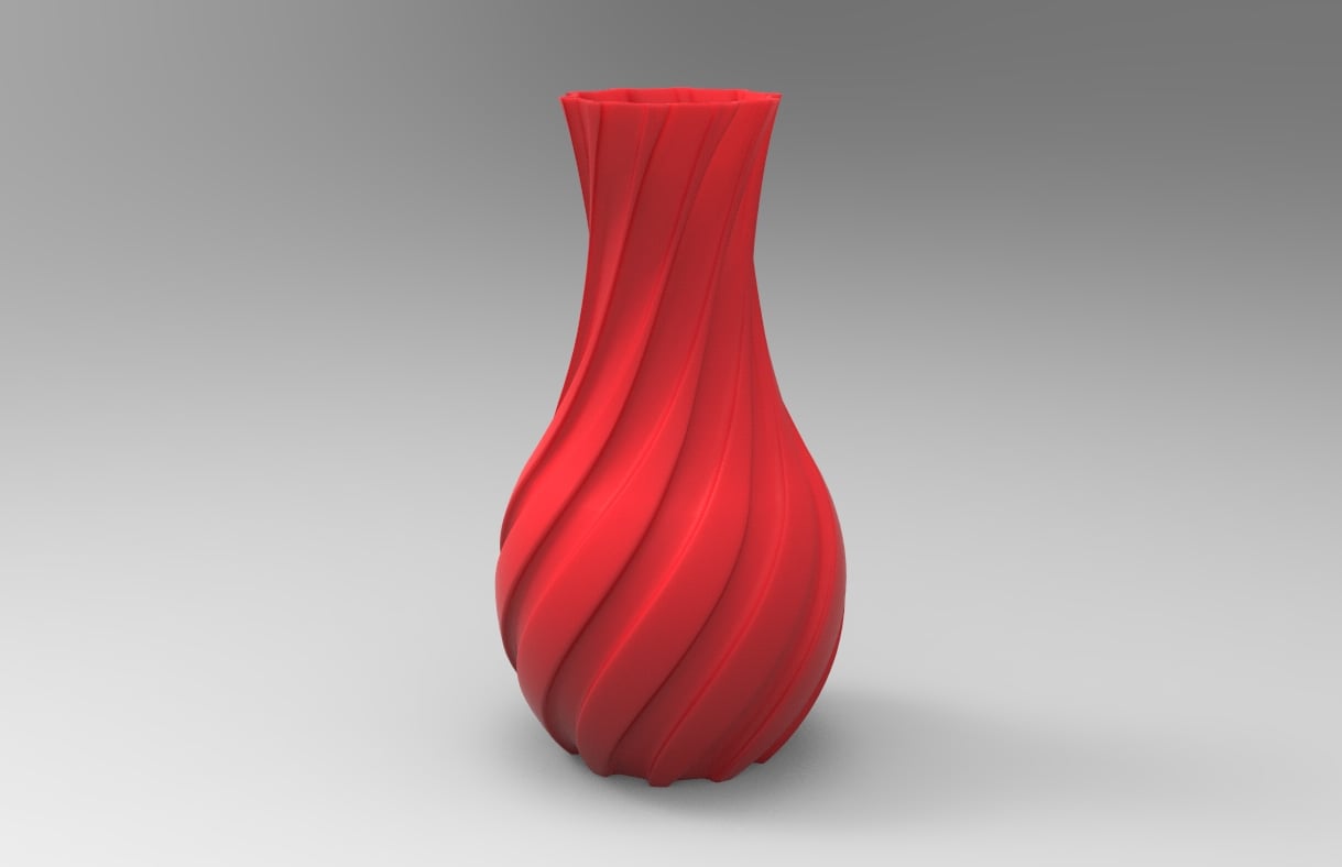 Twist Bloom Vase 3d model