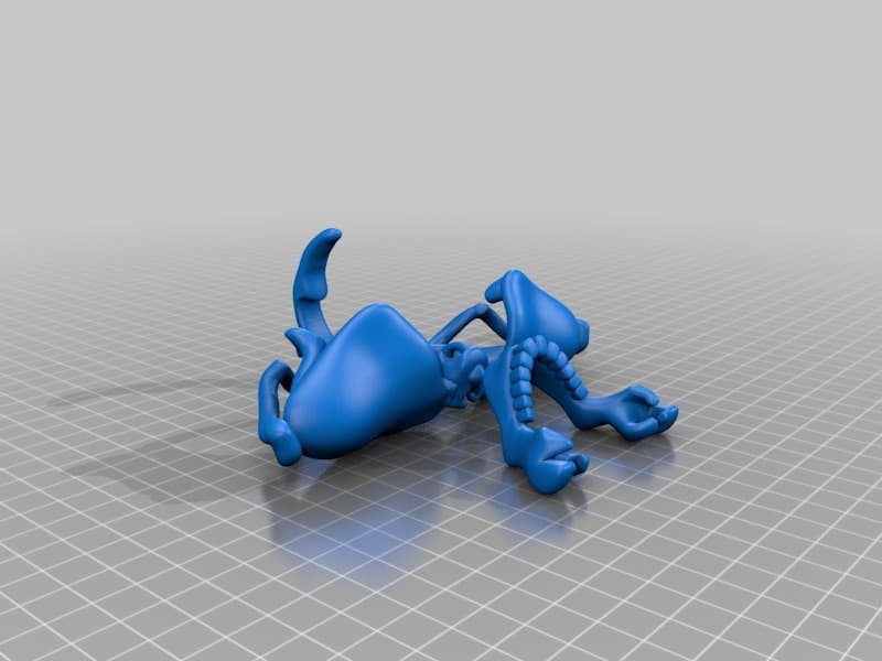 Davision3d Articulated Skeleton at 150% 3d model