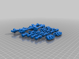 Davision3d Articulated Skeleton at 150% 3d model