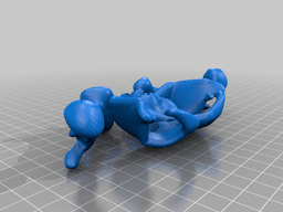 Davision3d Articulated Skeleton at 150% 3d model