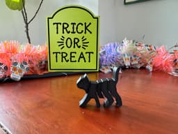 Flexi Articulated Halloween Cat - Halloween Decoration 3d model