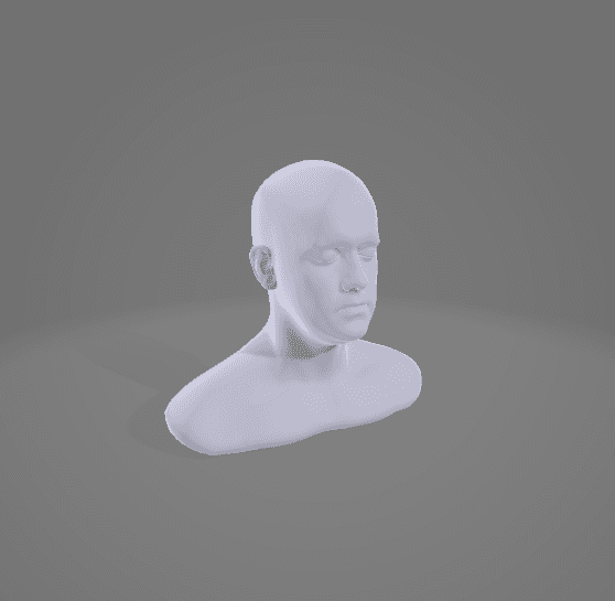 male shoulder sculpture.glb 3d model
