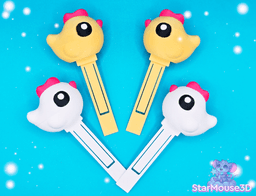 Exclusive: Chicken Bookmarks! 3d model