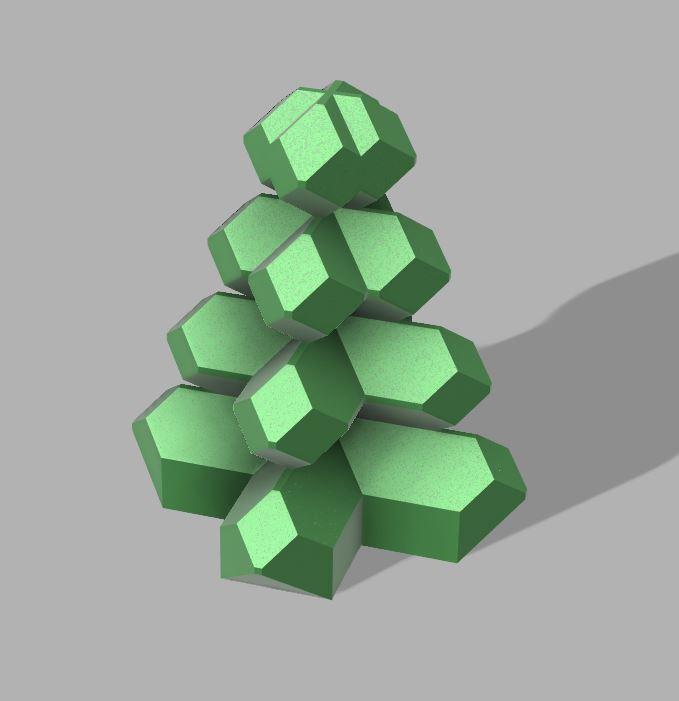 Crystal Tree - 4 Sided Version 3d model