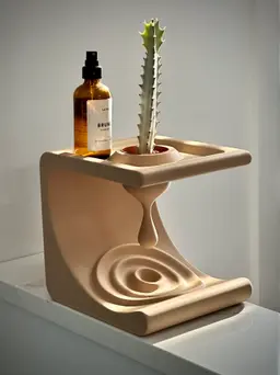 Comma Shelf: A Minimalist Design for Everyday Essentials 3d model