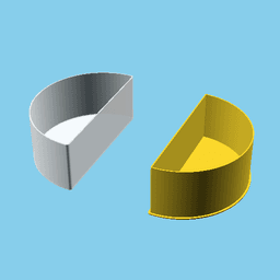 Moon phase 7, nestable box (v1) 3d model