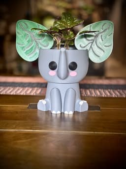 Elephant Ears Planter and Coasters 3d model