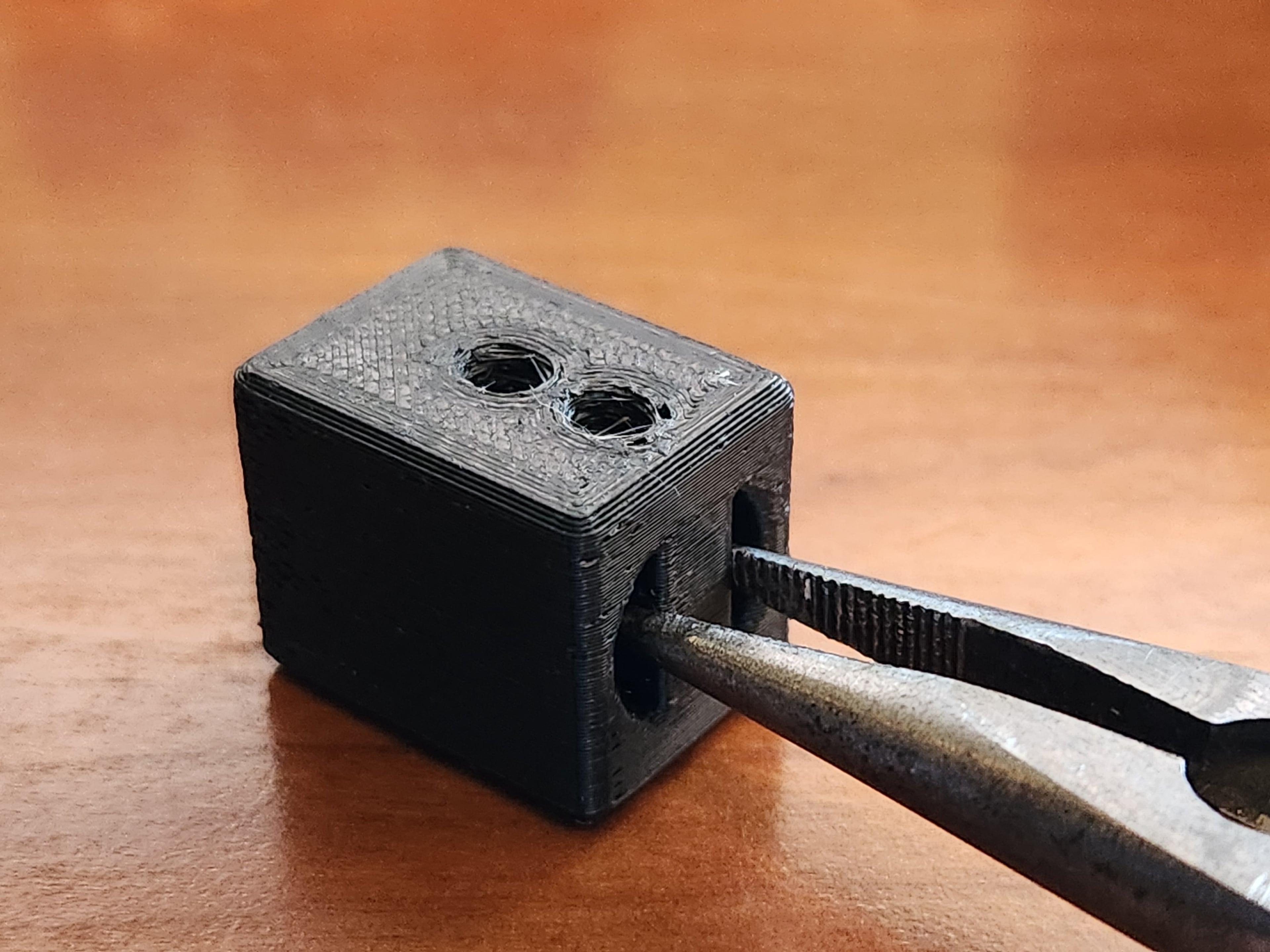 VzBot Carbon Fiber Tube End Block Modified 3d model