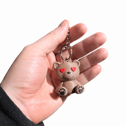 LOVE TEDDY KEYCHAINS (TWO VERSIONS) / CUTE KEYCHAIN BUDDIES / TOY / KIDS / KEYCHAIN / TEDDY BEAR 3d model