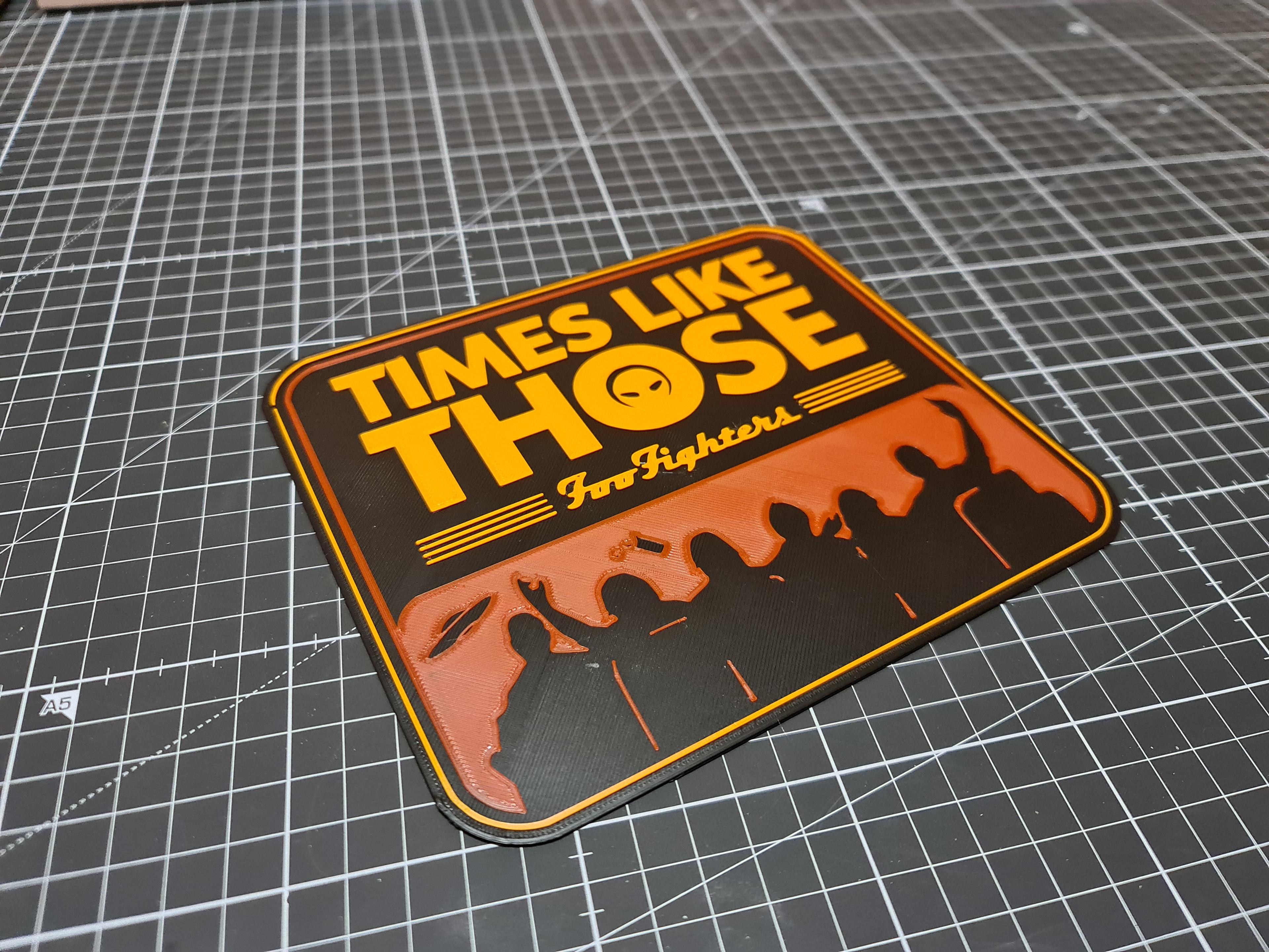 Foo Fighters - Times Like Those 25th Anniversary Cover Sign 3d model