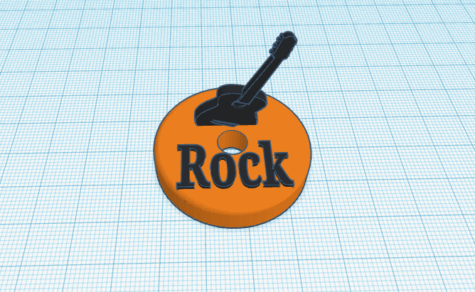 Rock Vinyl Adapter _ 45" 3d model