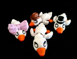 Goose Hatchlings W Hat (Commercial Use) 3d model