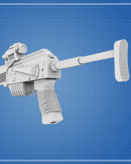 Cobb Vanth's KA-47 Marshall Rifle - The Mandalorian 3d model