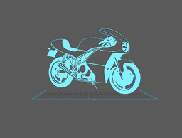 Ducati - 900 MHR Wall Art 3d model