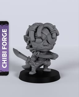 Male Half-Orc Rogue - With Free Dragon - 5e DnD Inspired for RPG and Wargamers 3d model