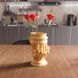 Hand-Held Chalice Vase 3d model