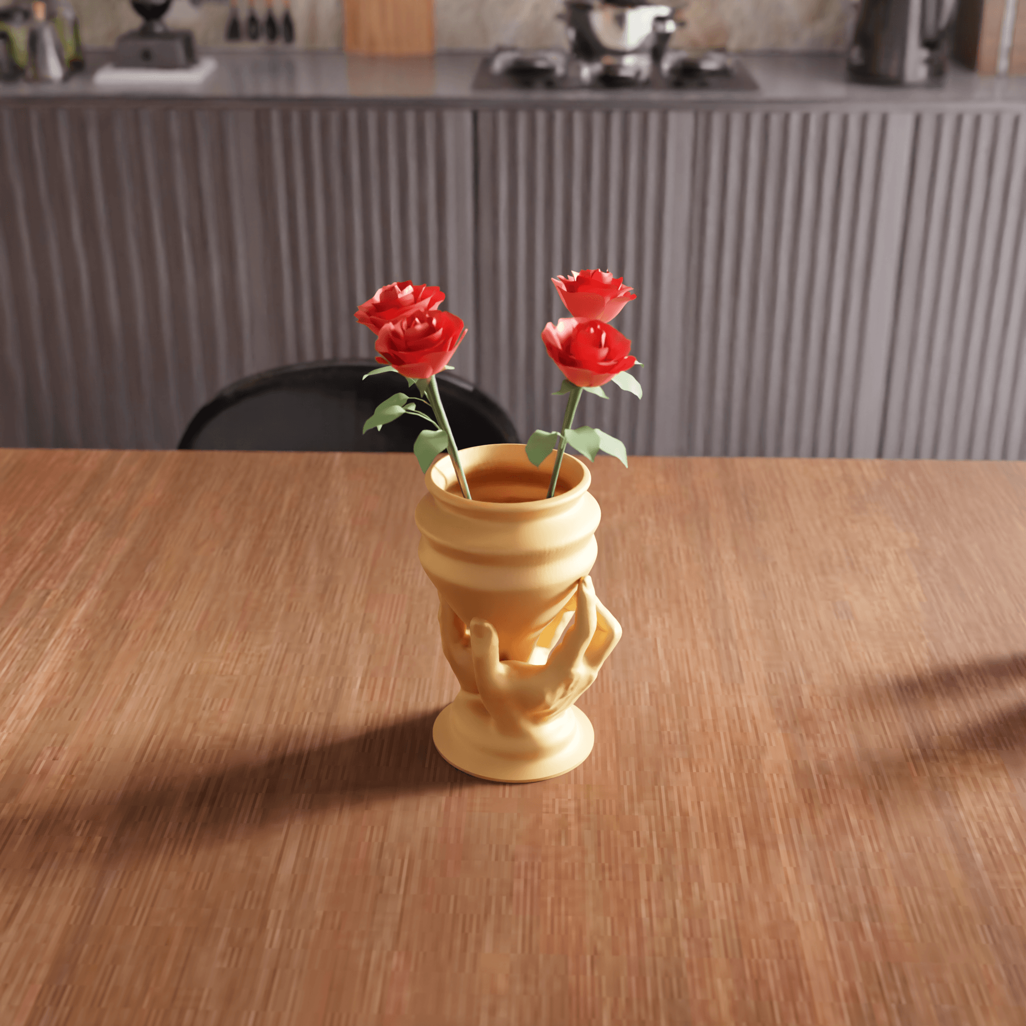 Hand-Held Chalice Vase 3d model