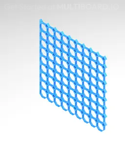 9x9 MU - Left Grid Interfitted - MultiBoard Octagon Plate 3d model