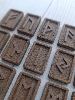 Runes Wood.3mf 3d model